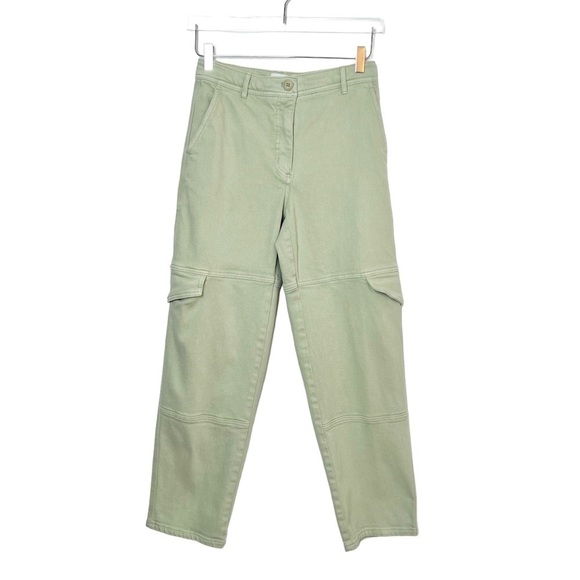 View of Aritzia | Jeans | Wilfred Free Aritzia Mint Green High Rise Cargo ...